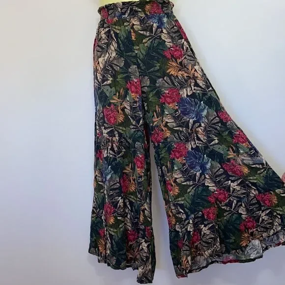 Johnny Was Workshop Pants Viscose Palllazo Bolero Floral Nwot Sz Small - Picture 5 of 8